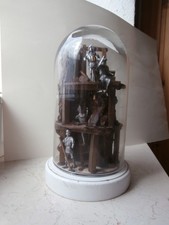 Miniaturbergwerk Eingericht mit Beleuchtung mit Mühlrad Erzgeb. Volkkunst 