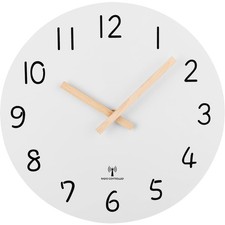 Funkuhr Wanduhr Holz Landhaus