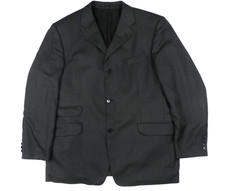 TAILOR & SON Sakko Herren 54 Grau Feinmuster mit Wolle einreihig Anzug-Jacke