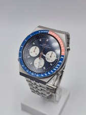 Seiko Uhr 7a28 7100 Chronograph Chrono Vintage Pepsi Quarz Quarz JDM 1983