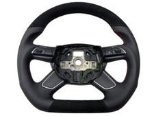 TUNING Lenkrad Leder Alcantara AUDi Q5 8R Facelift Multifunktion Abgeflacht
