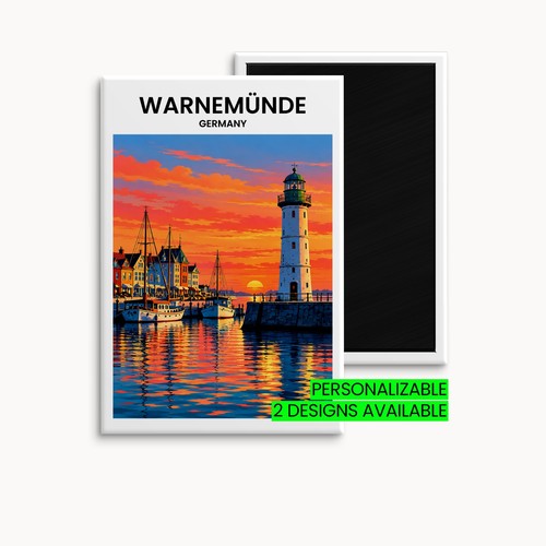 Warnemünde kühlschrankmagnet - warnemünde,