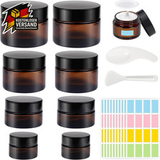 Leere Glascremedosen Set 4