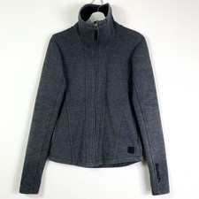 Bench Jacke Sweatshirtjacke Sweatjacke Gr.XS Damen Grau Hoher Kragen