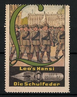 Reklamemarke leo hansi - leo´s, die