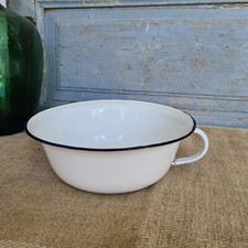 B5005 Emaille Schüssel | EMAIL Wanne mit Griff | Waschschüssel ca. 28 cm Durchm.
