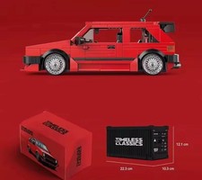  Roter Golf MK2 Auto Bausteine