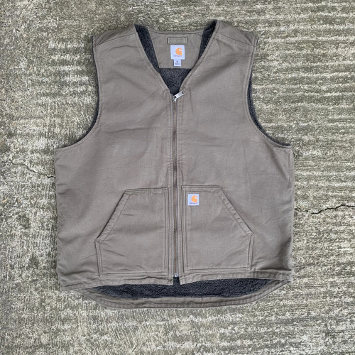 Carhartt khaki full zip - khaki, sherpa