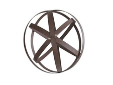 Deko Kugel Metall Rostlook