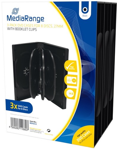 Mediarange dvd hüllen 8er - 6,