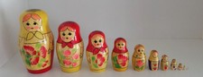 Alte Matroschka Matrjoschka Babuschka 11 teilig Semjonowskaja Sammlung 16 cm N3