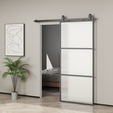 HOMCOM Schiebetür Komplettset