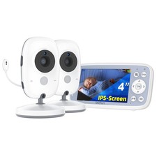 Babyphone mit 2 Kameras Wireless VOX Nachtsicht Baby Monitor 2-Wege-Gespräch