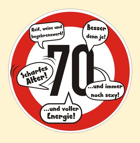 Geburtstag birthday - 70,