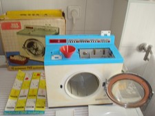 Spielzeug Waschmaschine von Piko Mechanik, Waschautomat, OVP, Quitung, Bedienung