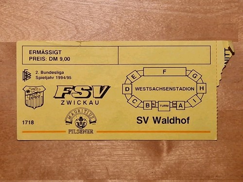 Sammlerticket fsv zwickau - sammlerticket,
