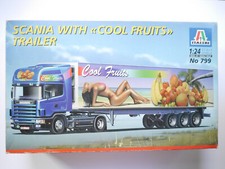 SZ Semi Scania 144 L 530 COOL FRUITS, Bausatz Kit, Italeri 799 in 1:24 Ovp boxed