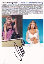 Autogramm - Susan Sideropoulos