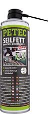 PETEC Seilfett Spray 500ml Drahtseilfett Zahnradfett Kettenfett Gleitfett 71650