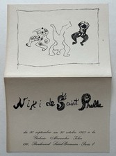 NIKI DE SAINT PHALLE - Einladungskarte - 1965