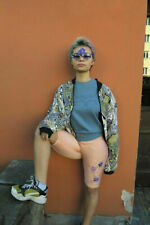 Blouson Damenjacke Windjacke shiny Bomberjacke silky TRUE VINTAGE 90s jacket