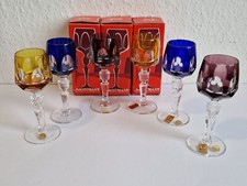 Nachtmann Antika Bleikristall Likör Römer Likörgläser 6 St.Diamantschliff