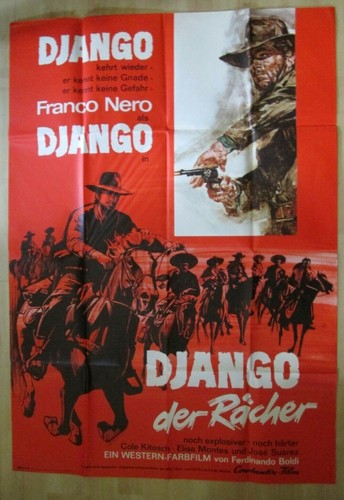 Filmplakat django der - -,