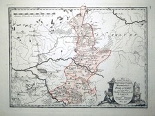 Kupferstich, Landkarte Woiwodschaft Podlachien, F.J. von Reilly, 1789, Polen