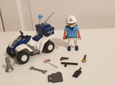 Playmobil POLIZEI QUAD mit POLIZIST und Zubehör