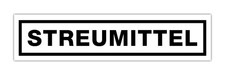 STREUMITTEL Schild Aufkleber