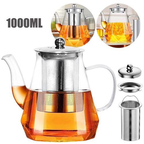 Teekanne glas mit sieb - mit,