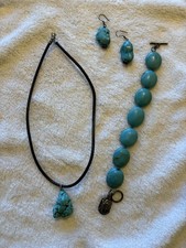 Schmuckset Türkis mit Silber