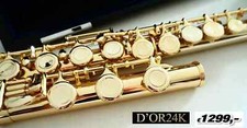 Luxus Querflöte Dior Gold Flute Gold Flauta Oro Flûte d'or Flauto d'oro