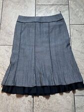 Hübscher Viskose-Leinen Rock von Taifun Gr.40 Grau