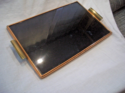 Tablett serviertablett glas - tablett,