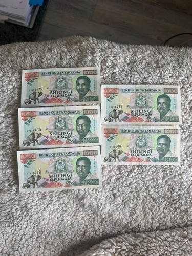 Banknoten tansania schilling - schilling,