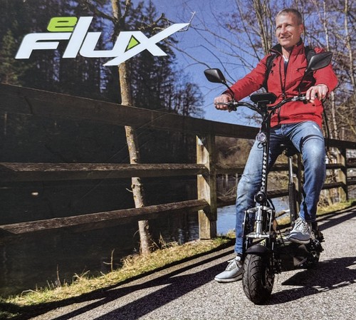 Scooter mit sitz e - e-scooter, e-flux
