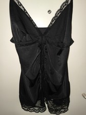 Erotikwäsche Negligee Schwarz Neuwertig XXXL 