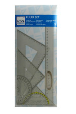 5tlg. Geometrie Lineal Set