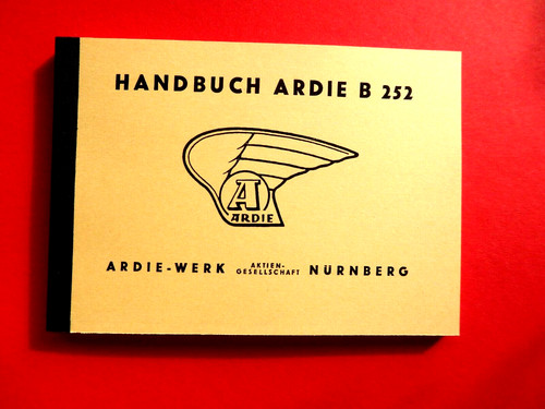 Ardie b252 handbuch 1954 - ardie, handbuch,