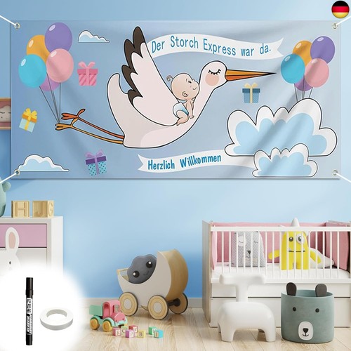 Storch geburt banner set - storch, x