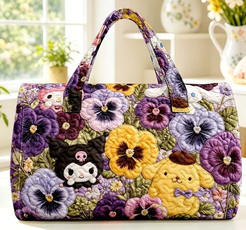 Sanrio kuromi floral - kuromi-floral, garden-2d