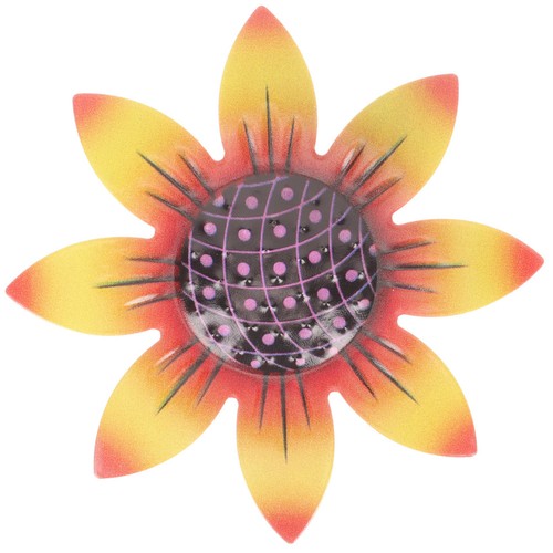 Wanddeko aus metall wandblumen - wanddeko,