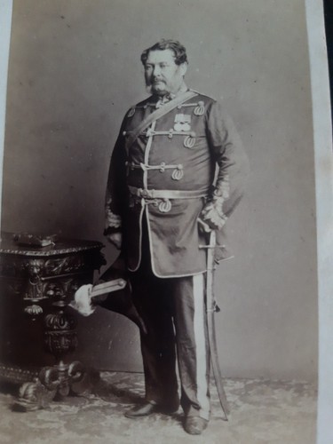 Cdv militär medaillen - medaillen, schwert