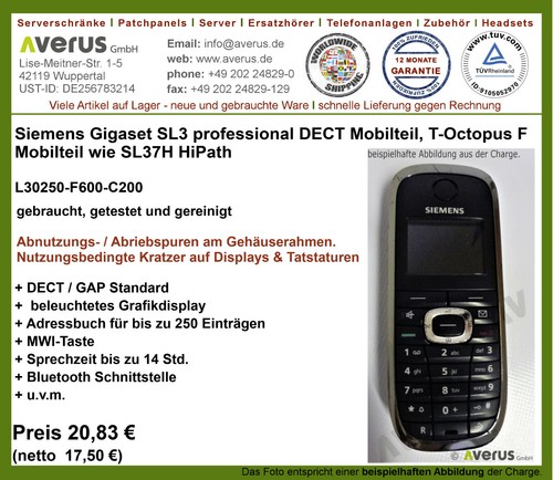 Siemens gigaset sl3 - siemens,