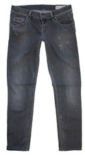 Diesel Damen Jeans Hose GRUPEE Slim Skinny W28 L30 grau