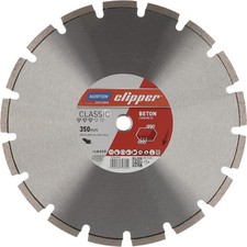 Diamanttrennscheibe Classic Beton Segmenthöhe 10 mm NORTON CLIPPER 300-600mm