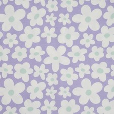 Baumwolljersey Retro-Blumen | Stoff | Meterware | Öko-Tex | 0,5m | flieder