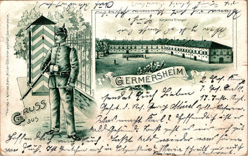 Litho gruss aus - aus, germersheim