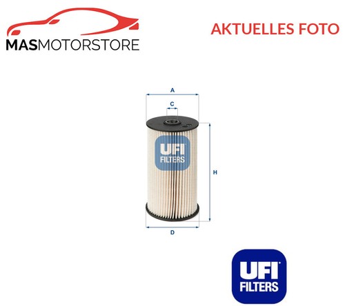 Kraftstofffilter ufi 2600700 - 2600700, h
